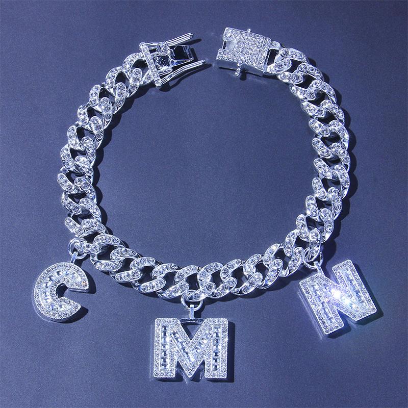 Hip Hop Initial Letters Pendant Anklets - Image 7