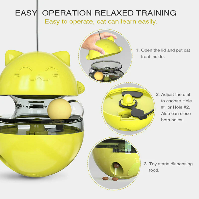 Interactive Cat Tumbler Feeder - Image 4