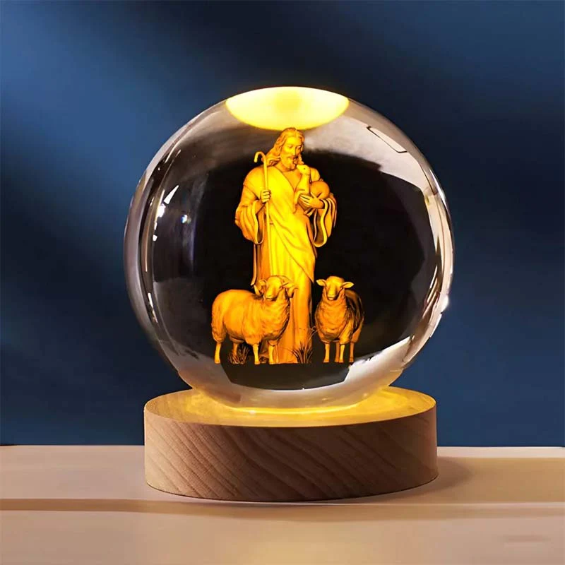 Jesus Glowing Crystal Ball - Image 13