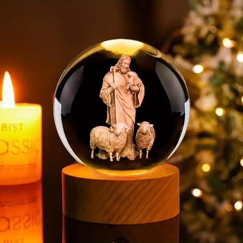 Jesus Glowing Crystal Ball - Image 16