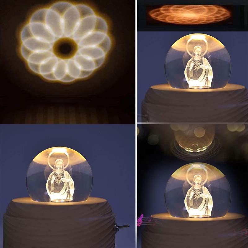 Jesus Glowing Crystal Ball - Image 3