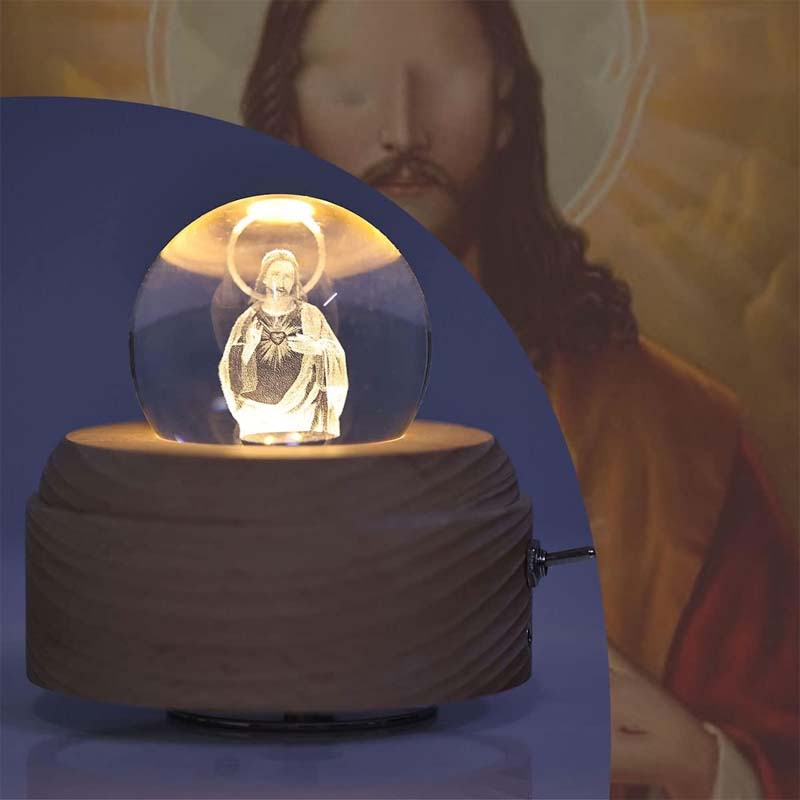Jesus Glowing Crystal Ball - Image 6
