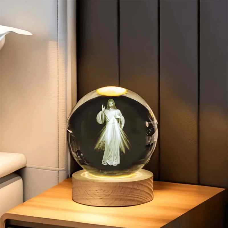 Jesus Glowing Crystal Ball - Image 9