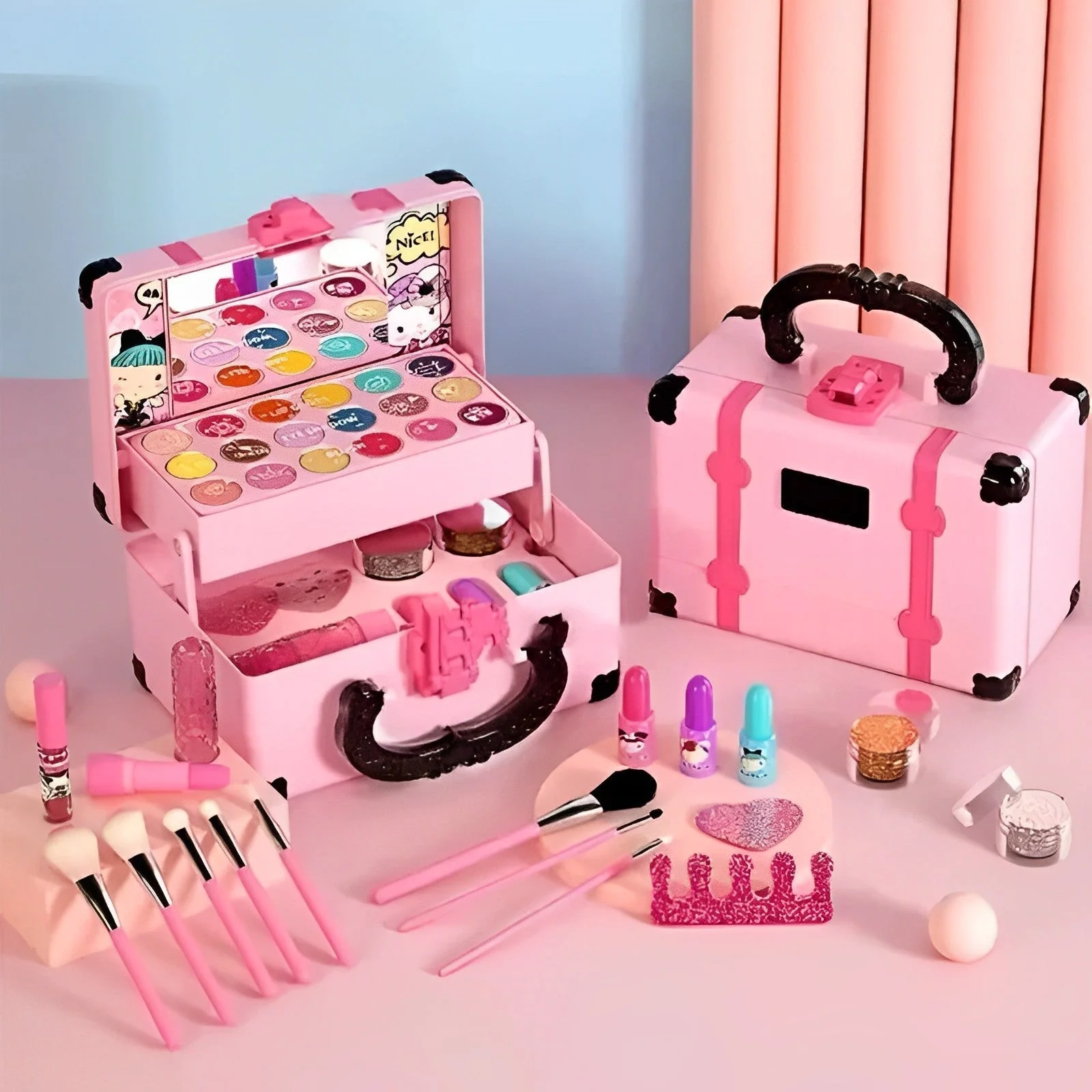 Kids Washable Makeup Beauty Kit - Image 19