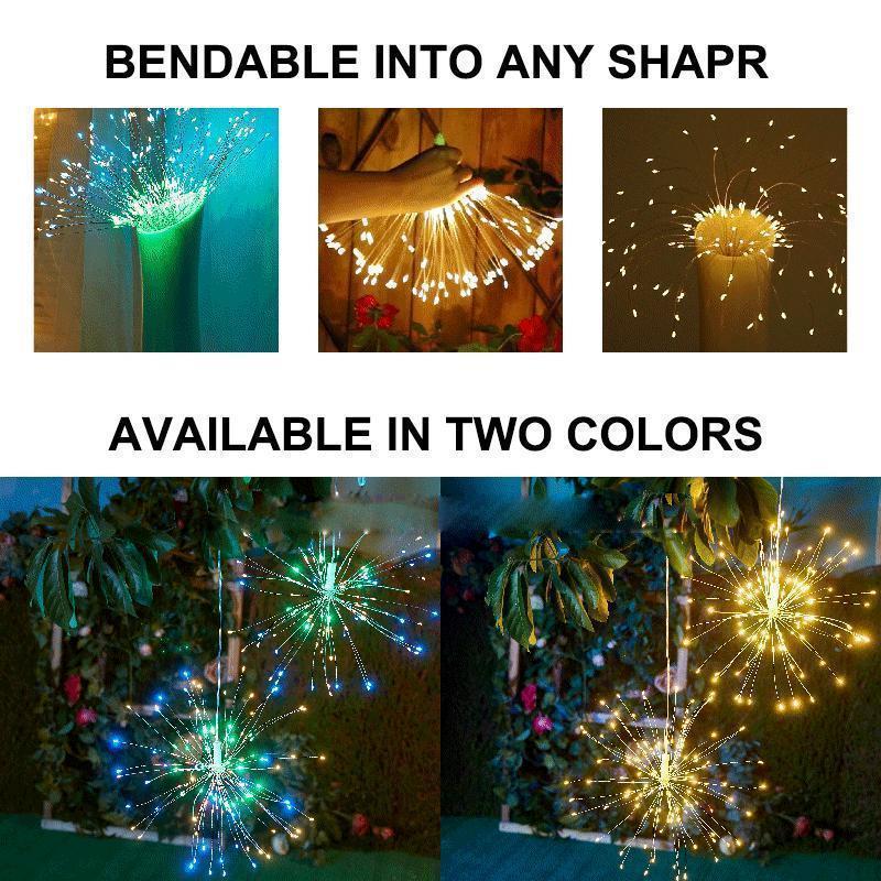 LED Copper Wire Firework Lights, 120 brilliant LED lamp beads - Image 5