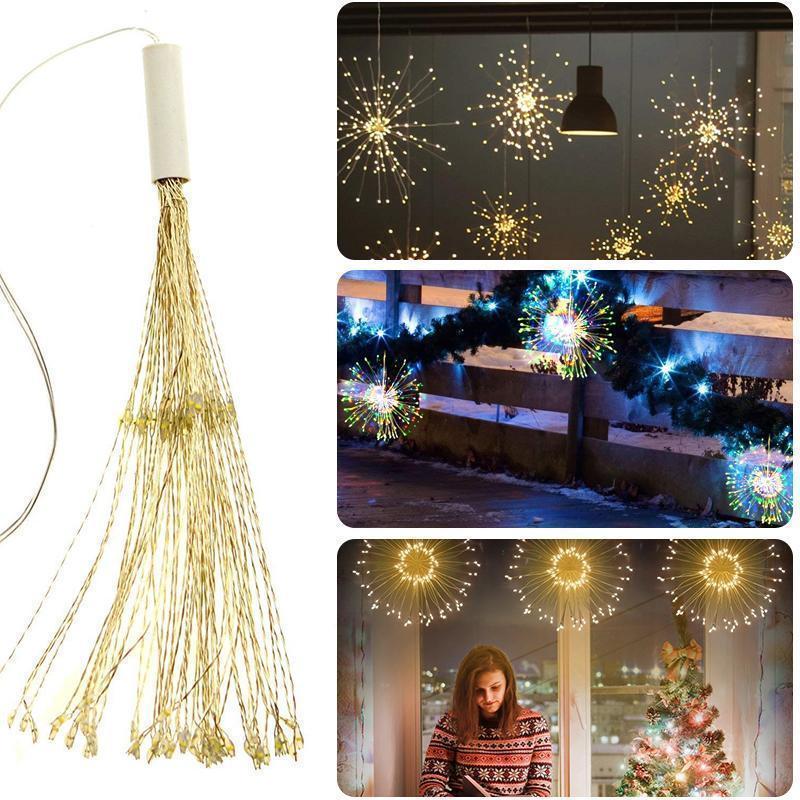 LED Copper Wire Firework Lights, 120 brilliant LED lamp beads - Image 7