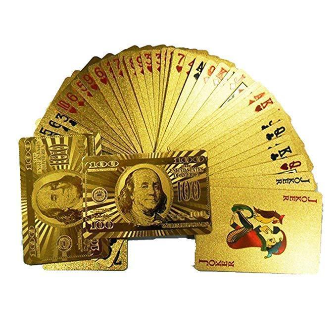 Luxury 24K Gold Foil Poker Playing Cards - Image 2