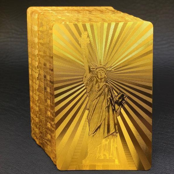 Luxury 24K Gold Foil Poker Playing Cards - Image 3