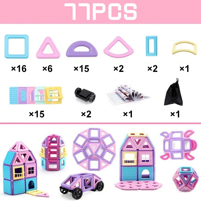 Magnetic Macaron Color Construction Set - Image 11