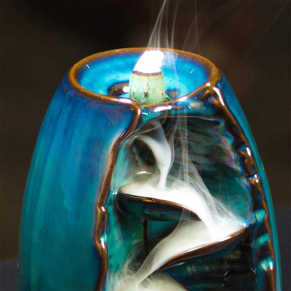 Mountain River Waterfall Back-flow Incense Holder - Image 2