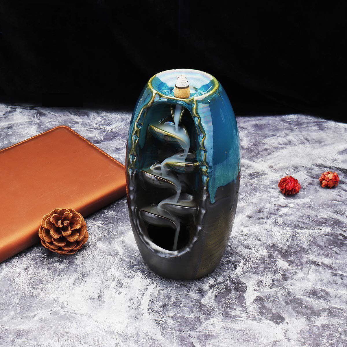 Mountain River Waterfall Back-flow Incense Holder - Image 8