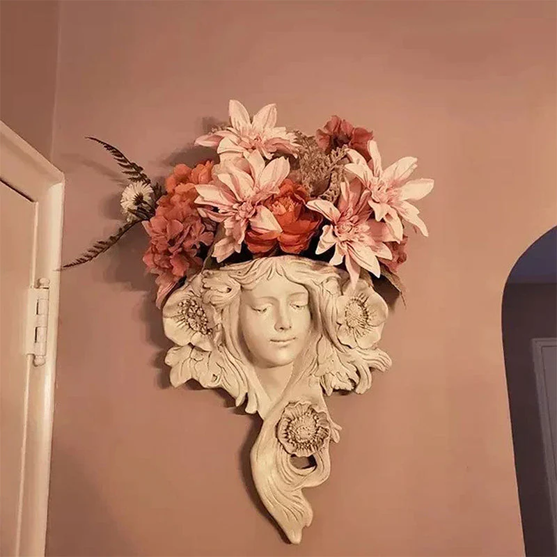 Mystic Maiden Wall Sculptures Planter