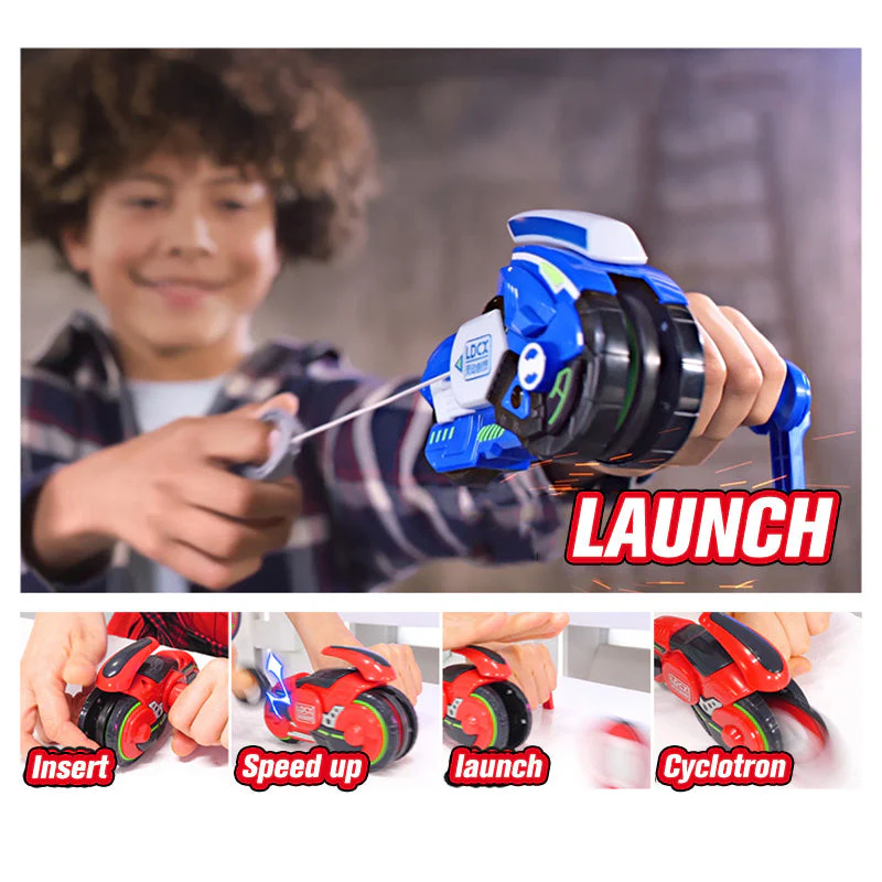 New Motorcycle Wheel Kids Battle Toys - Image 4