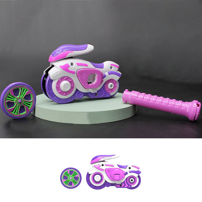 New Motorcycle Wheel Kids Battle Toys - Image 9