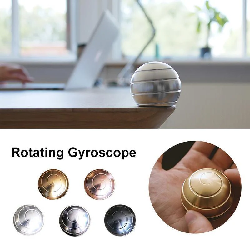 Office Stress Relief Visual Illusion Metal Gyro - Image 4