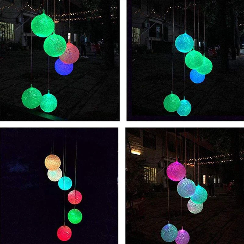 Outdoor Solar Particle Ball Wind Chime Lights - Image 7