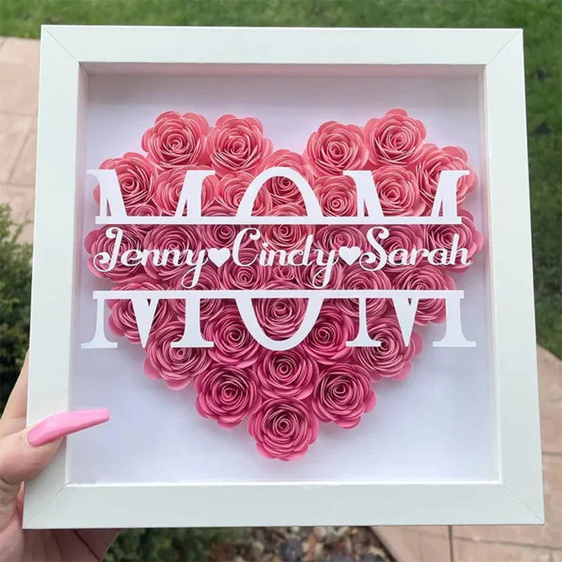 Personalized Mom Flower Shadow Box - Image 12