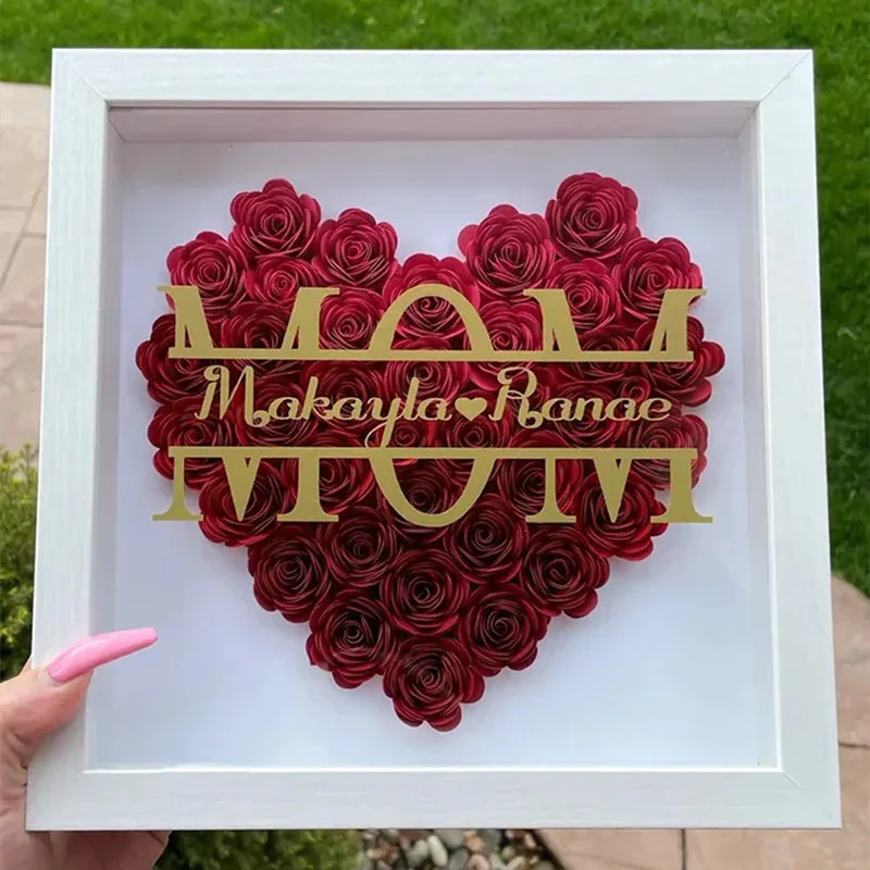 Personalized Mom Flower Shadow Box - Image 13