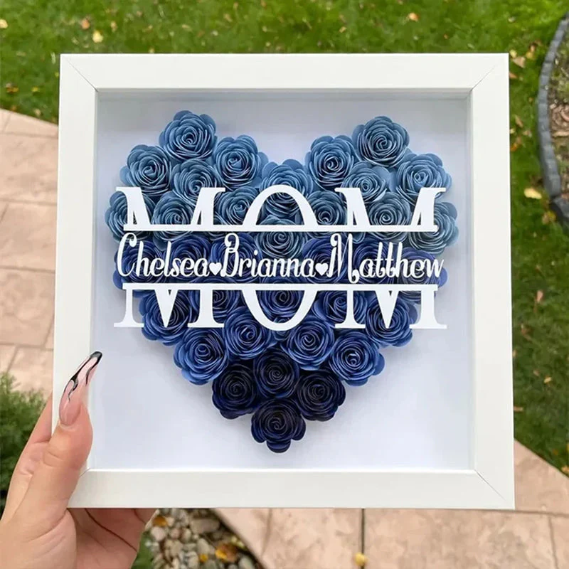 Personalized Mom Flower Shadow Box - Image 14
