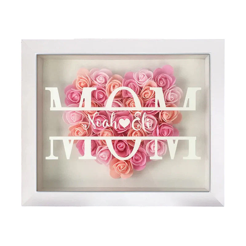 Personalized Mom Flower Shadow Box - Image 8