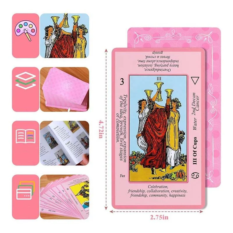 Pink Tarot Cards Deck Set - Image 18