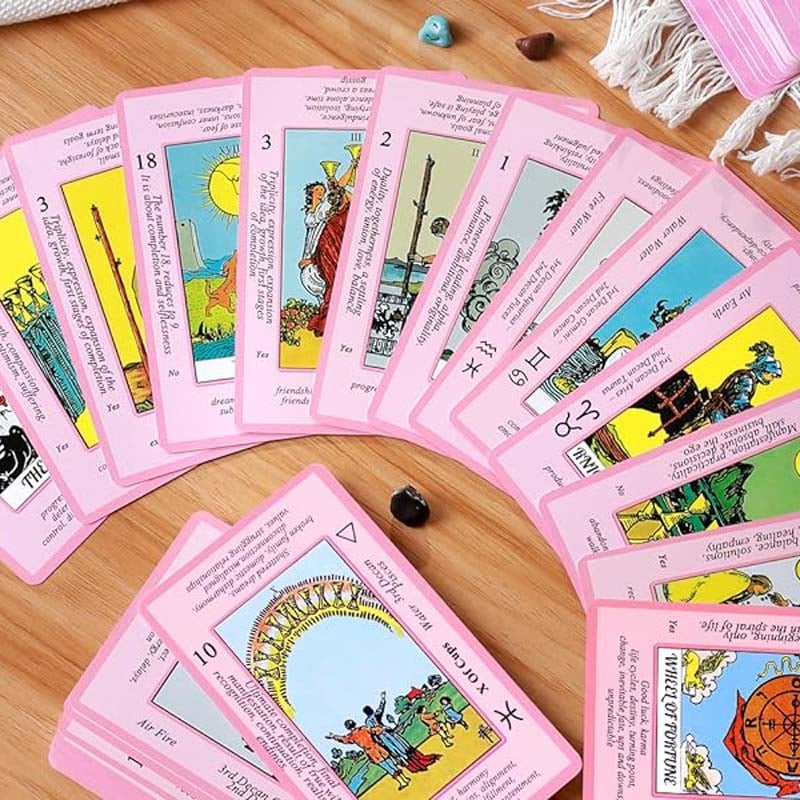 Pink Tarot Cards Deck Set - Image 4