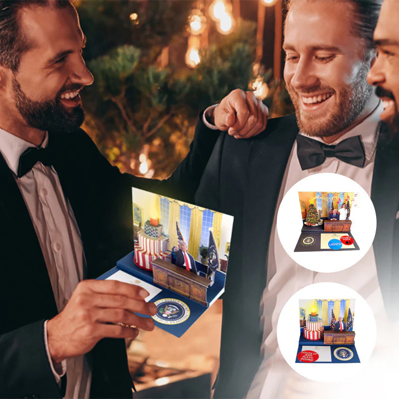 Pop Up Christmas Card with Light & Sound - Image 10