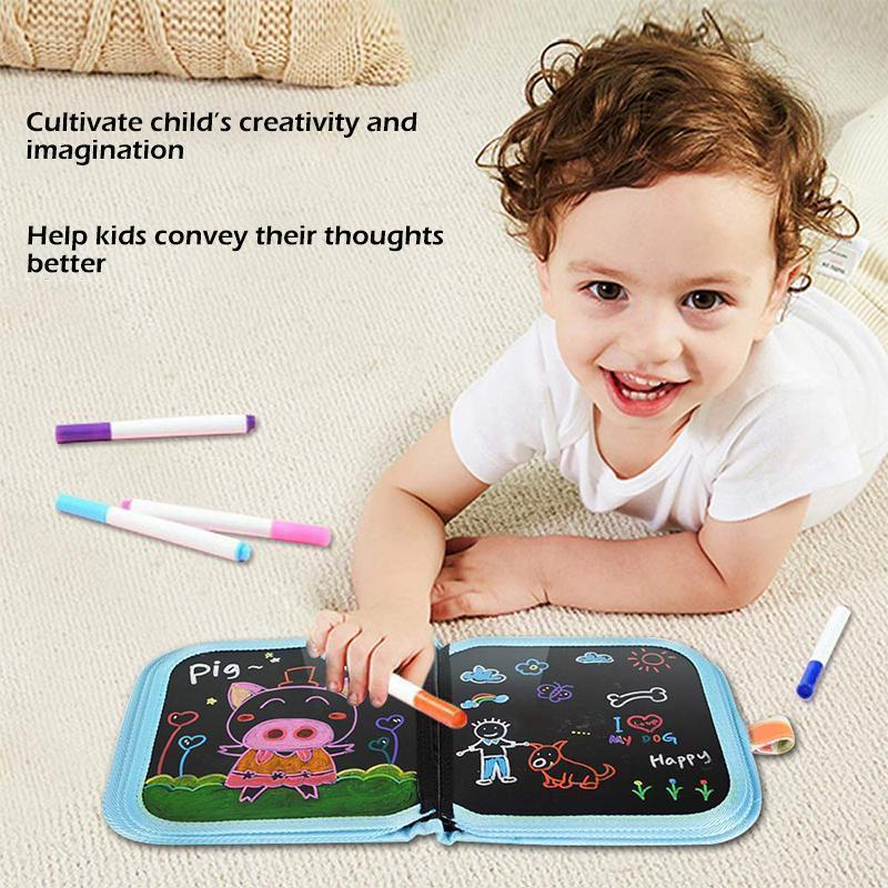 Portable Erasable Doodle Pad Drawing Pad (12 Pens Included) - Image 6