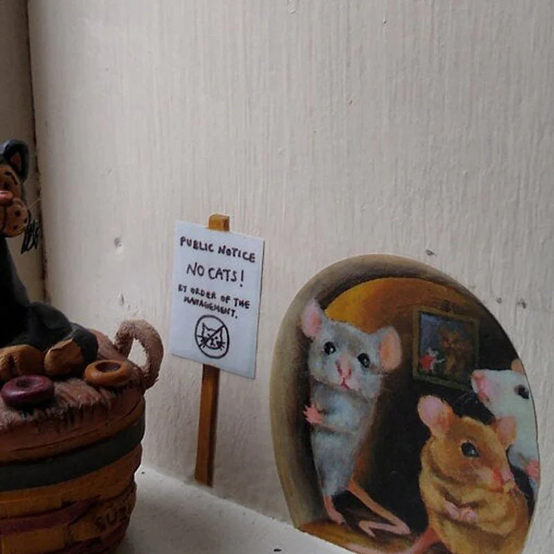 Realistic 3D Mouse Hole Wall Stickers - Image 16
