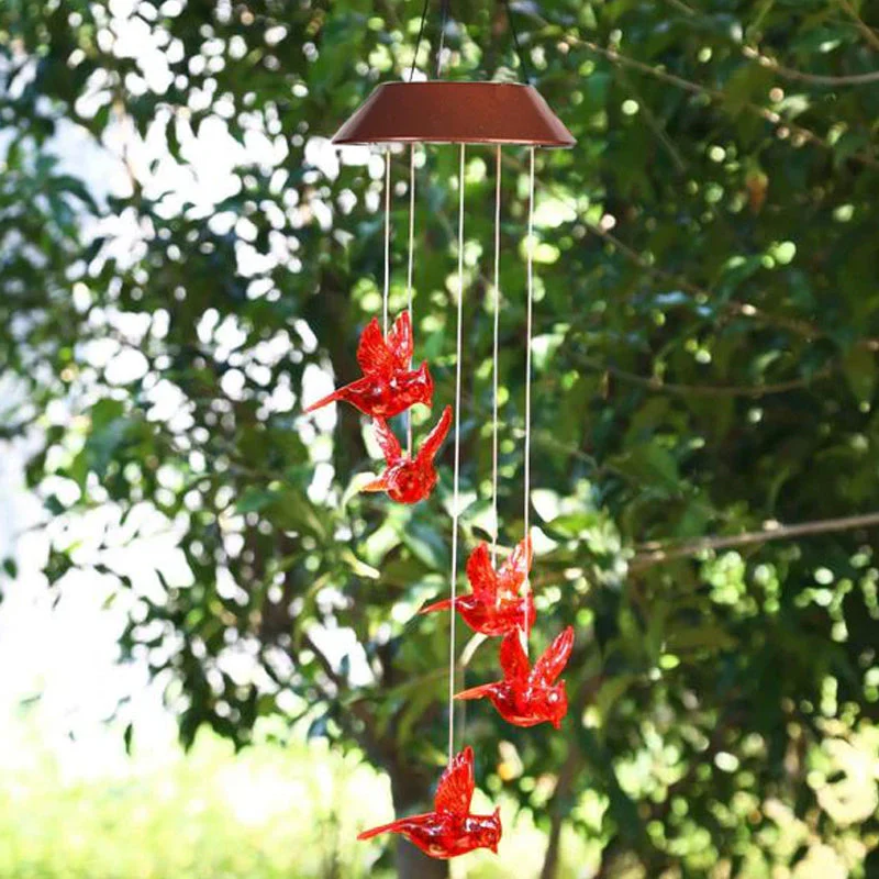 Red Bird Wind Chime Light - Image 7