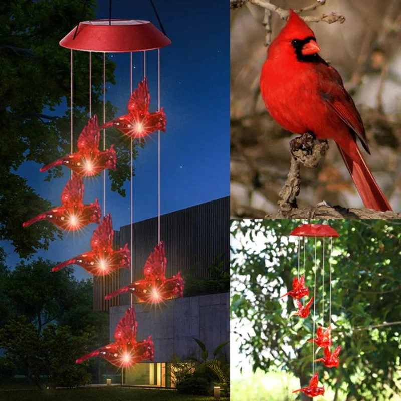 Red Bird Wind Chime Light - Image 8