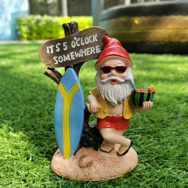Resin Dwarf Statue Ornament - Image 4