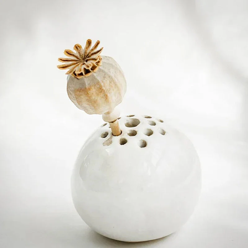 Resin Handmade Vase Flower Stone Table Decor - Image 5