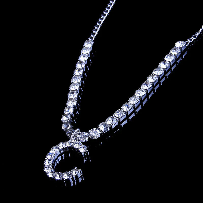 Rhinestone Letter Anklets - Image 3