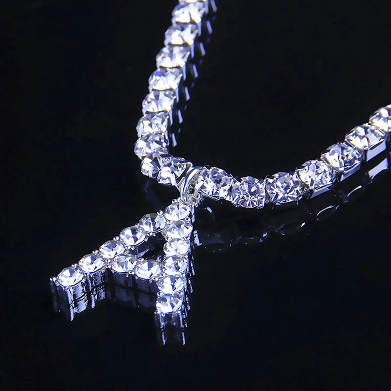 Rhinestone Letter Anklets - Image 6