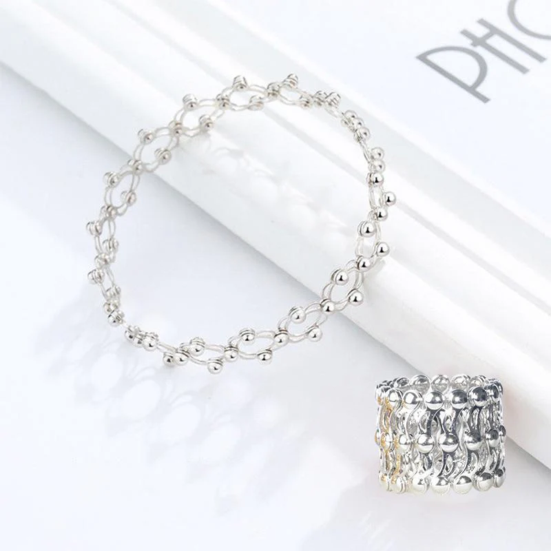 S925 Silver Ring, Bracelet And Puzzle Jewelry Box - Image 6