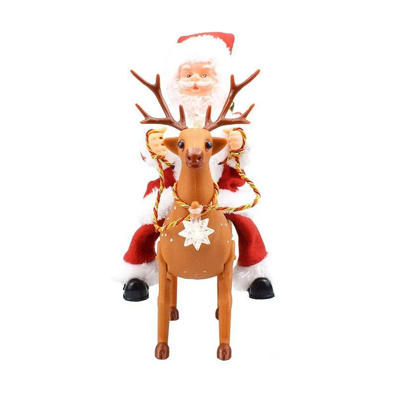 Santa Claus doll shaking the hips，Chimney Climbing Santa Claus，Santa Claus Riding An Electric Reindeer - Image 12