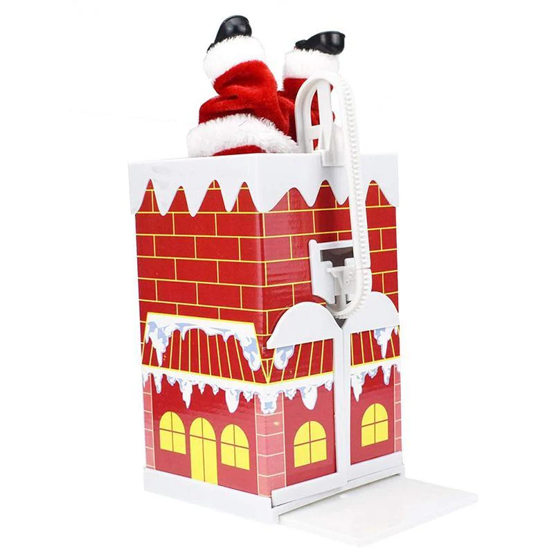 Santa Claus doll shaking the hips，Chimney Climbing Santa Claus，Santa Claus Riding An Electric Reindeer - Image 2