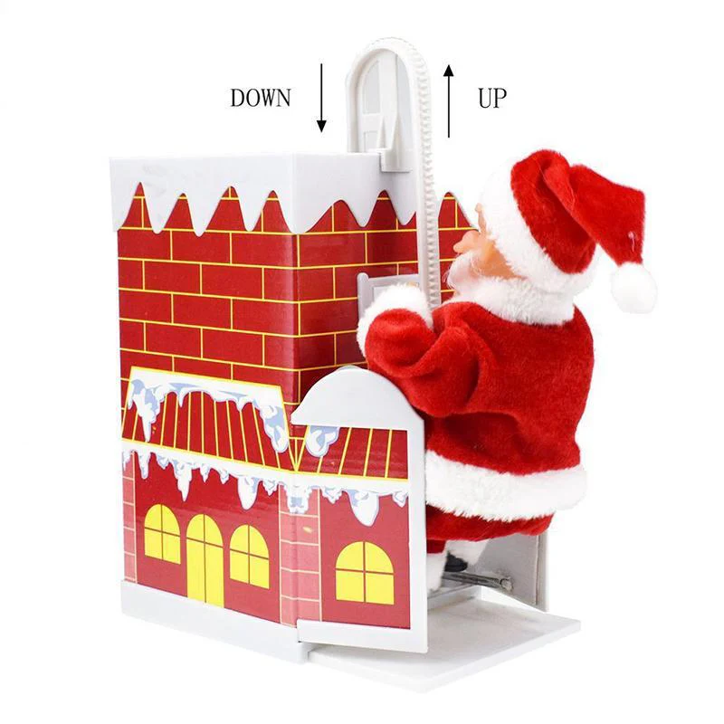 Santa Claus doll shaking the hips，Chimney Climbing Santa Claus，Santa Claus Riding An Electric Reindeer - Image 5