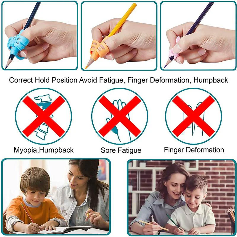 Silicone Pencil Grips (16 pcs) - Image 4
