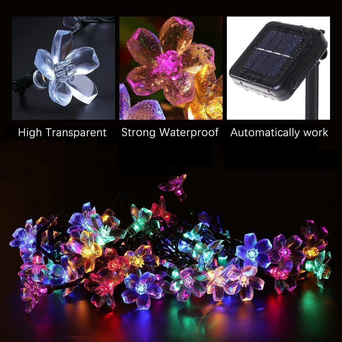 Solar Flower Strings Lights - Image 8
