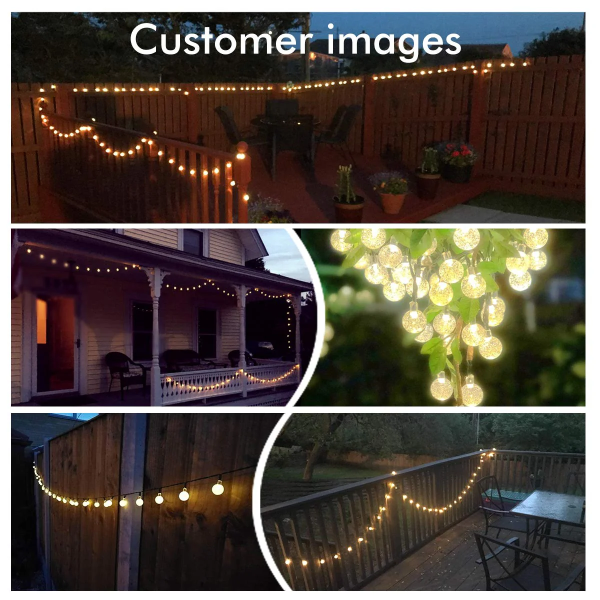 Solar-Powered Crystal Ball String Lights - Image 10