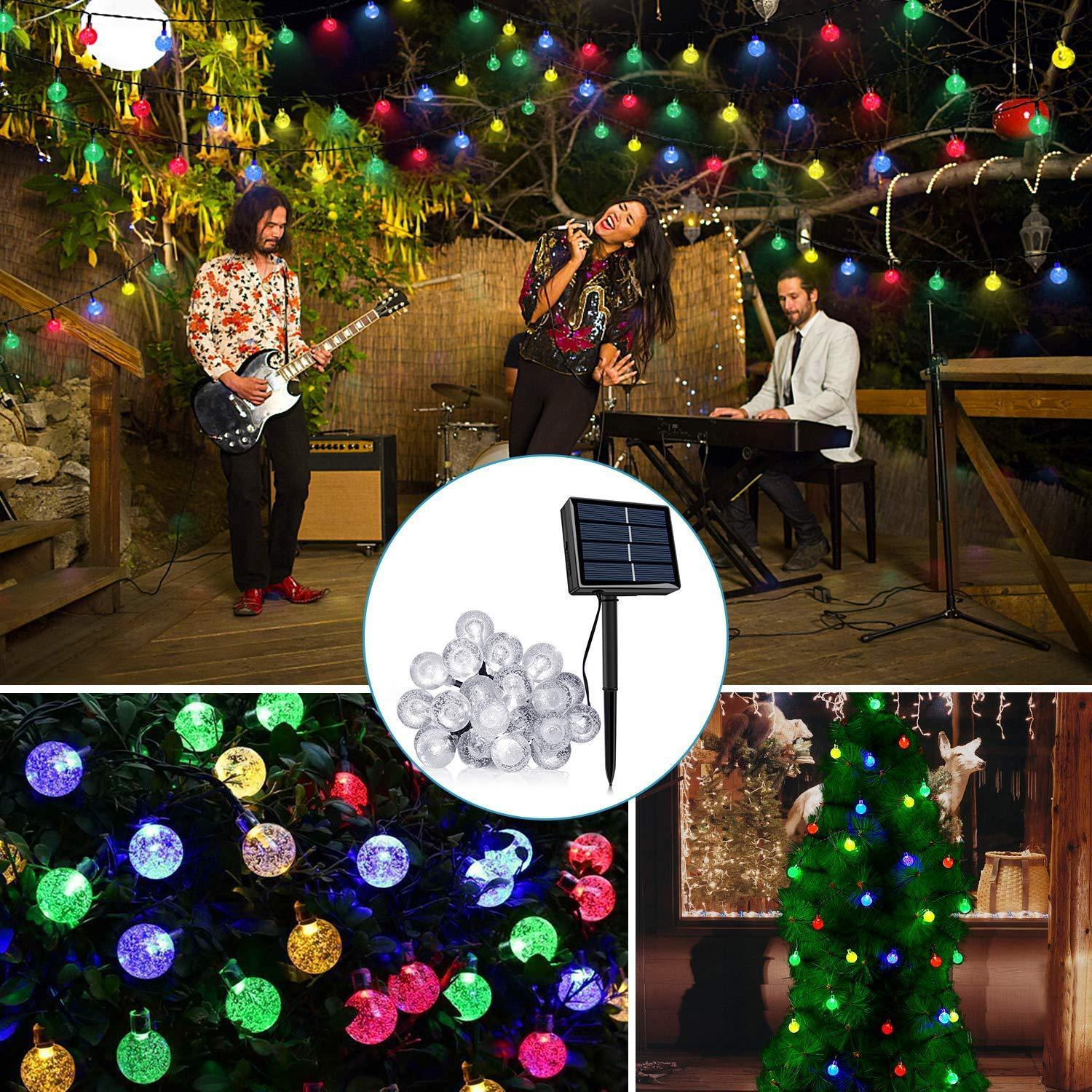 Solar-Powered Crystal Ball String Lights - Image 11