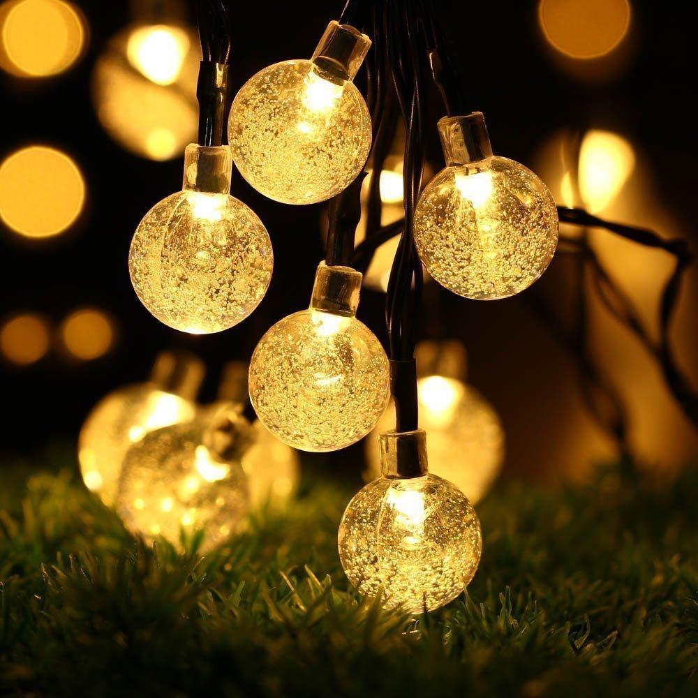 Solar-Powered Crystal Ball String Lights - Image 13