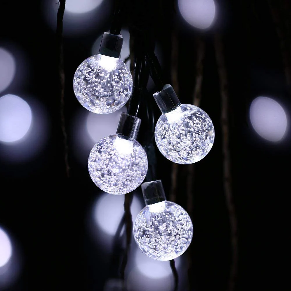 Solar-Powered Crystal Ball String Lights - Image 14