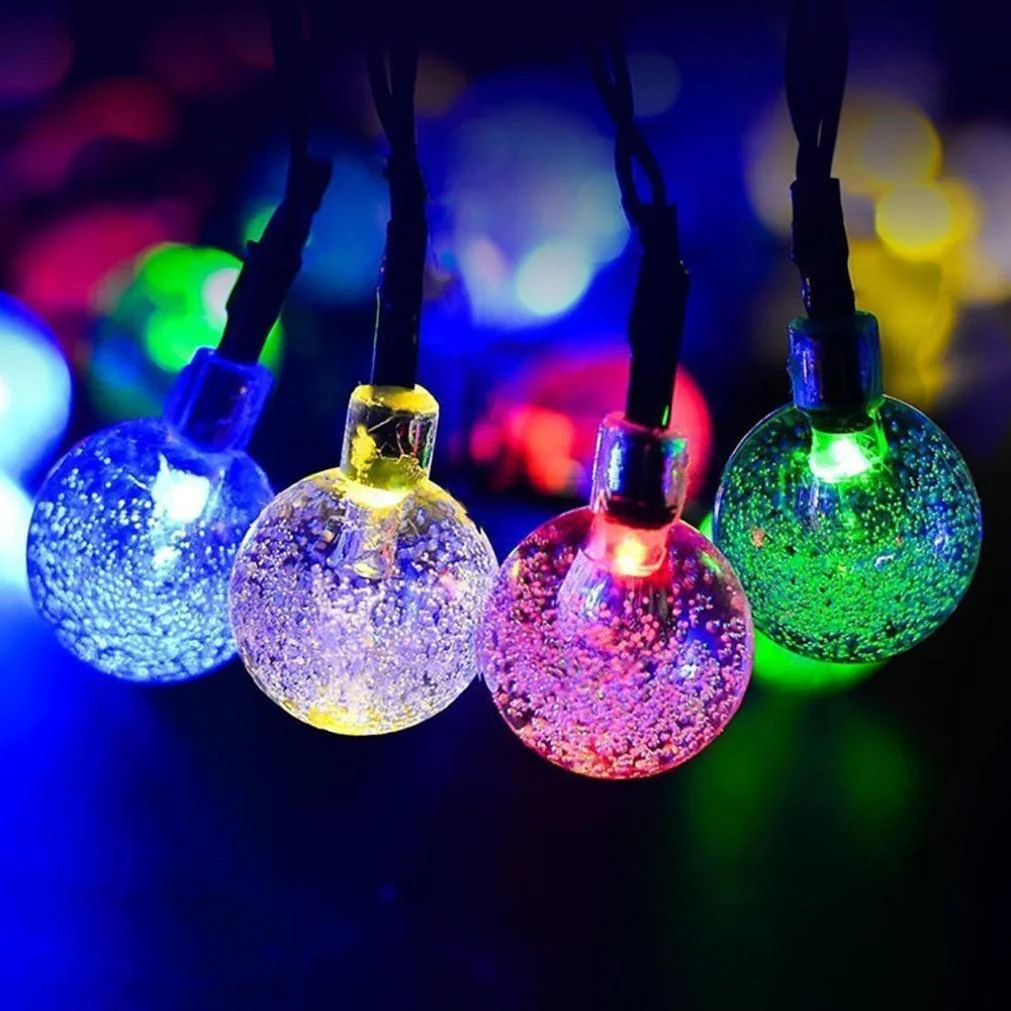 Solar-Powered Crystal Ball String Lights - Image 15