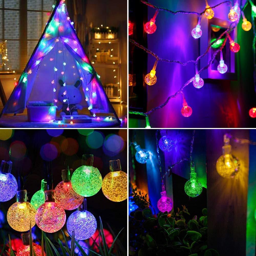 Solar-Powered Crystal Ball String Lights - Image 5