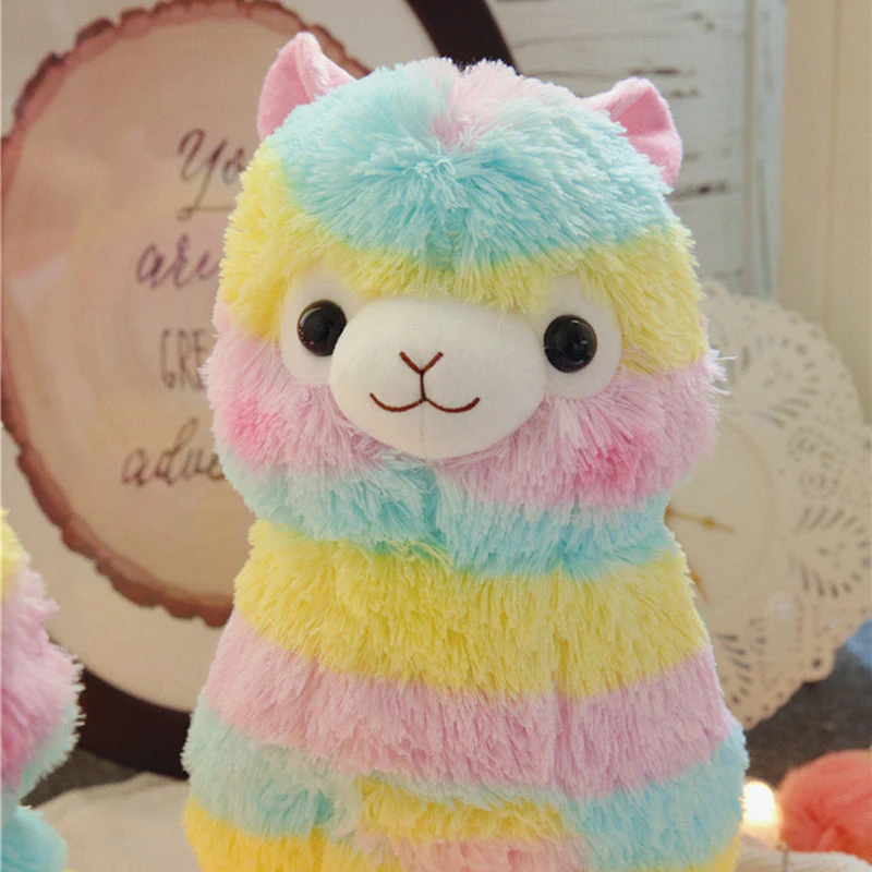 Stuffed Doll - Rainbow Alpaca - Image 3