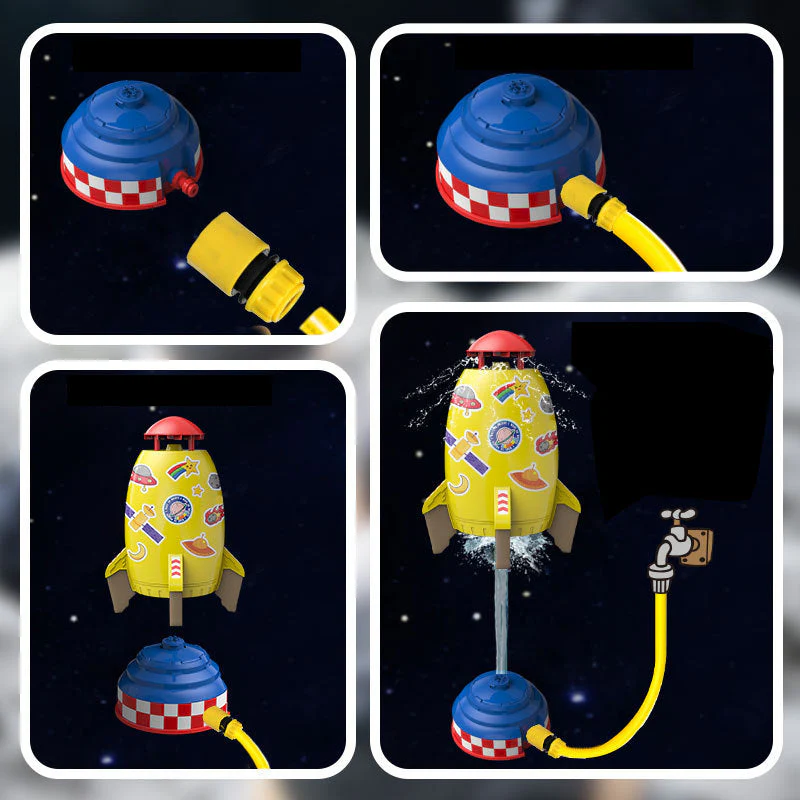 Summer Toy Outdoor Yard Rocket Sprinkler - Image 4