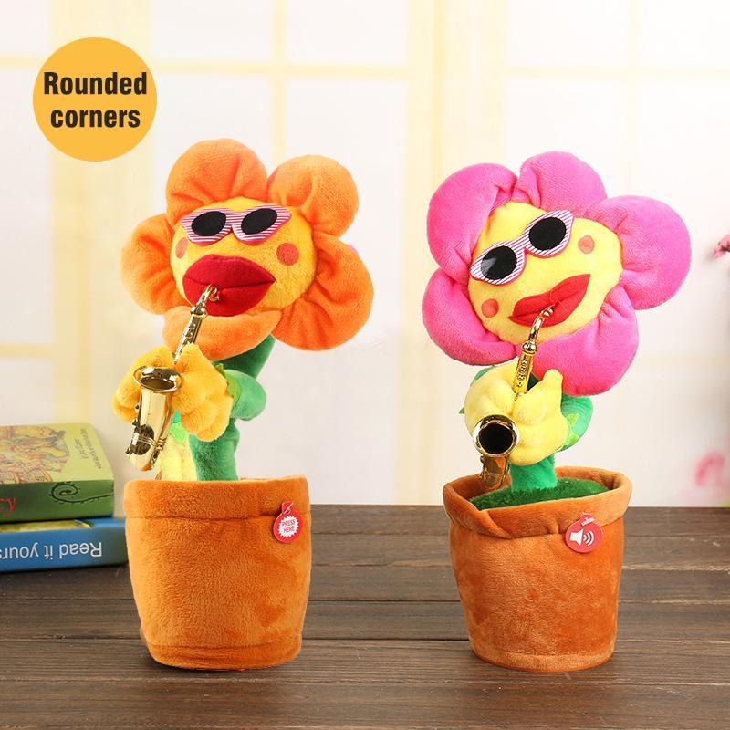 Sunflower singer with saxophone, funny toy - Image 7